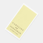 Personalisierter Individuelle Name Stilvolle moder Serviette (Ecke)