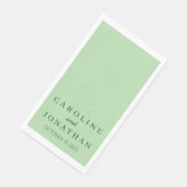 Personalisierter Individuelle Name Stilvolle moder Serviette (Ecke)