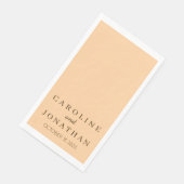 Personalisierter Individuelle Name Stilvolle moder Serviette (Ecke)