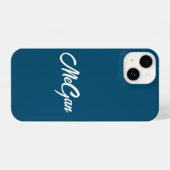 Personalisierter Individuelle Name Stilvolle Monog iPhone Hülle (Rückseite (Horizontal))