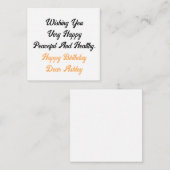 Personalisierter Individuelle Name Text Foto Glück Begleitkarte (Vorne/Hinten)