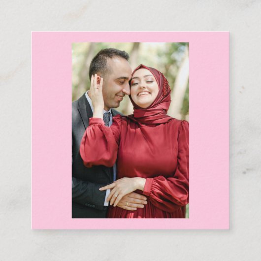 Personalisierter Individuelle Name Text Foto Glück Begleitkarte (Rückseite)