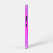 Personalisierter Individuelle Name Text Lila rosa Samsung Galaxy Hülle (Rechte Seite)