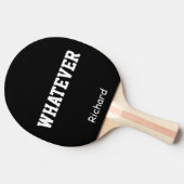 Personalisierter Individuelle Name Tischtennis Schläger (Seitenansicht)