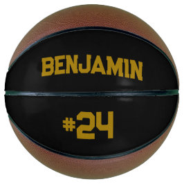 Personalisierter Individuelle Name und Anzahl Bask Basketball
