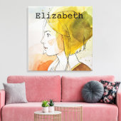 Personalisierter Individuelle Name und eigene Bild Leinwanddruck (Insitu (Wohnzimmer))