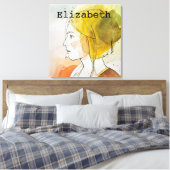 Personalisierter Individuelle Name und eigene Bild Leinwanddruck (Insitu (Schlafzimmer))