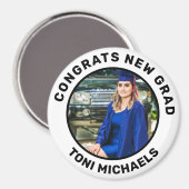 Personalisierter Individuelle Name und Foto Abschl Magnet (Vorderseite/Rückseite)