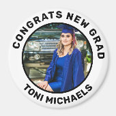 Personalisierter Individuelle Name und Foto Abschl Magnet (Vorne)