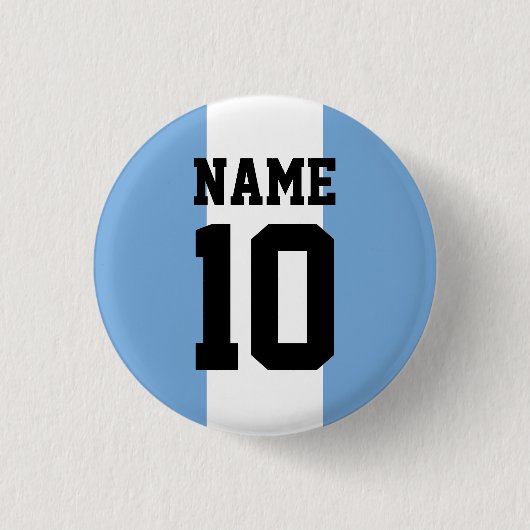 Personalisierter individuelle Name und Nummer Arge Button (Vorderseite)