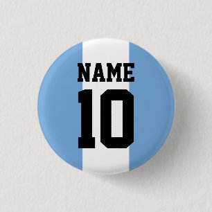 Personalisierter individuelle Name und Nummer Arge Button