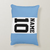 Personalisierter individuelle Name und Nummer Arge Dekokissen (Rückseite(Vertikal))