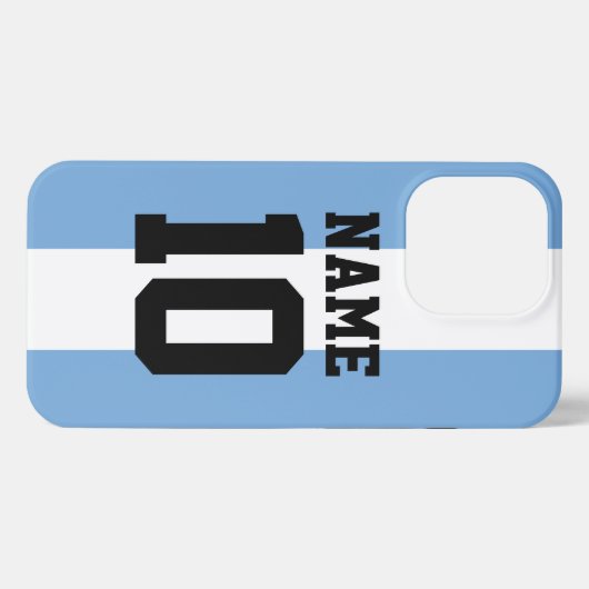 Personalisierter individuelle Name und Nummer Arge iPhone Hülle (Rückseite (Horizontal))