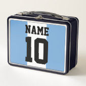 Personalisierter individuelle Name und Nummer Arge Metall Brotdose (Vorderseite)