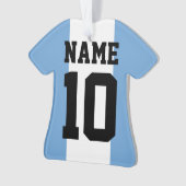 Personalisierter individuelle Name und Nummer Arge Ornament (Vorderseite)