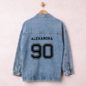 Personalisierter Individuelle Name und Nummer Deni Jeansjacke (Hangar)