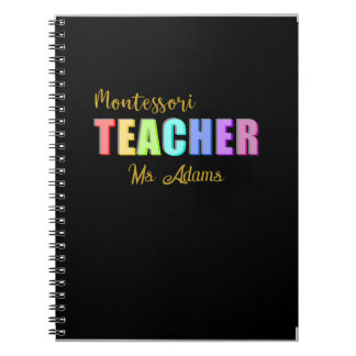 Personalisierter Individuelle Name von Montessori Notizblock