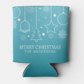 Personalisierter Individuelle Name Weihnachten | C Dosenkühler (Vorderseite)