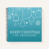 Personalisierter Individuelle Name Weihnachten | N Notizblock (Vorderseite)