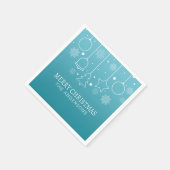 Personalisierter Individuelle Name Weihnachten | N Serviette (Ecke)