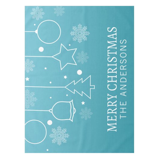 Personalisierter Individuelle Name Weihnachten | T Tischdecke (Vorderseite)