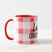 Personalisierter Individuelle Name Weihnachts-Tass Tasse (Links)