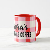 Personalisierter Individuelle Name Weihnachts-Tass Tasse (VorderseiteRechts)