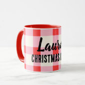 Personalisierter Individuelle Name Weihnachts-Tass Tasse (Vorderseite Links)