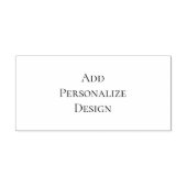 Personalisierter individueller 2,9" x 1,4" permastempel (Design)