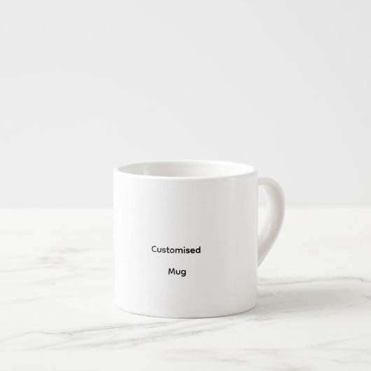 Personalisierter individueller Espresso-Becher Espressotasse (Vorderseite Rechts)