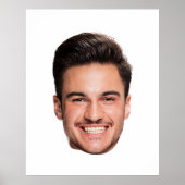 Personalisierter individueller Gesichtsvater  Poster (Vorne)