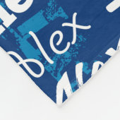 Personalisierter individueller Name für Alex Fleecedecke (Ecke)