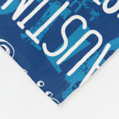 Personalisierter individueller Name für Austin Fleecedecke (Ecke)