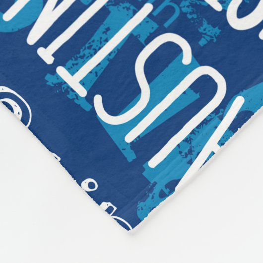 Personalisierter individueller Name für Austin Fleecedecke (Ecke)