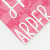 Personalisierter individueller Name für Fleecedecke (Ecke)