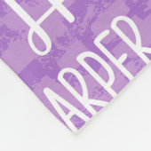 Personalisierter individueller Name für Harper Fleecedecke (Ecke)
