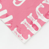 Personalisierter individueller Name für Lucy Fleecedecke (Ecke)