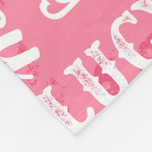 Personalisierter individueller Name für Lucy Fleecedecke (Ecke)