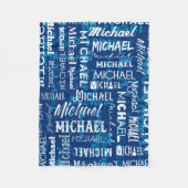Personalisierter individueller Name für Michael Fleecedecke (Vorderseite)