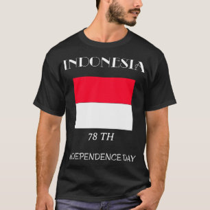 Personalisierter indonesischer Unabhängigkeitstag T-Shirt