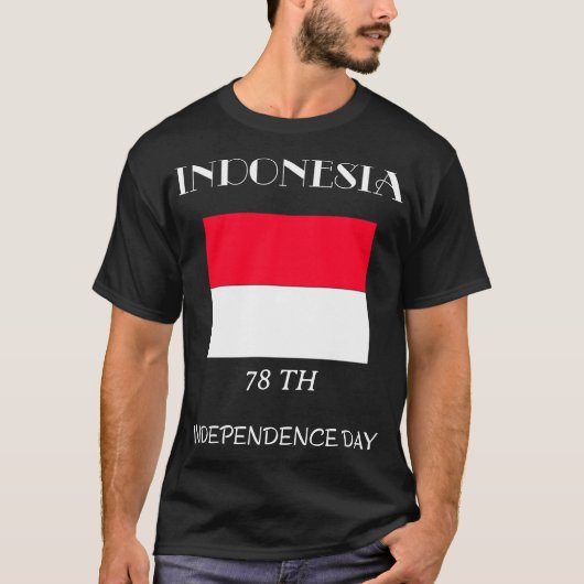 Personalisierter indonesischer Unabhängigkeitstag  T-Shirt (Vorderseite)