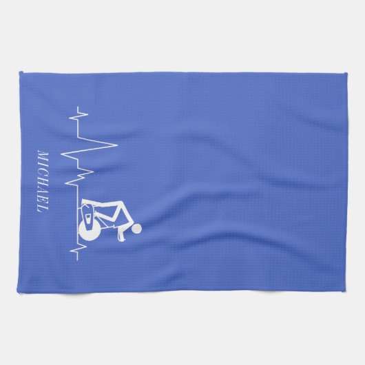 Personalisierter Indoor Spinning Cycle Geschirrtuch (Horizontal)