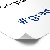 Personalisierter Instagram Abschluss Foto Prop Poster (Ecke)