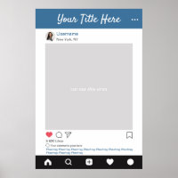 Personalisierter Instagram-Foto-Requisiten-Selfie-