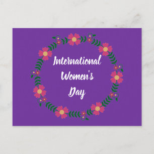 Personalisierter internationaler Frauentag Postkarte