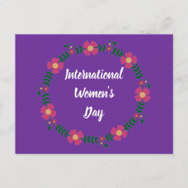 Personalisierter internationaler Frauentag Postkarte