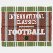 Personalisierter internationaler Klassiker Fleecedecke (Vorderseite (Horizontal))