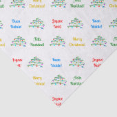 Personalisierter internationaler Weihnachtsbaum & Seidenpapier (Detail)