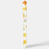 Personalisierter iPhone Case mit Orange|Gelbe Blum (Rückseite / Links)