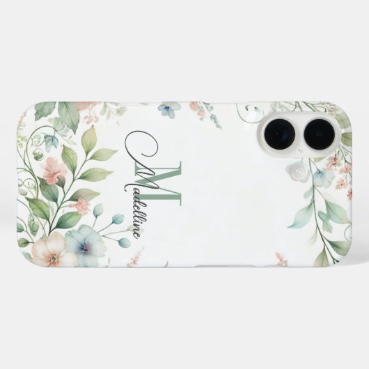 Personalisierter iPhone Case mit Wild Small Blume (Rückseite (Horizontal))